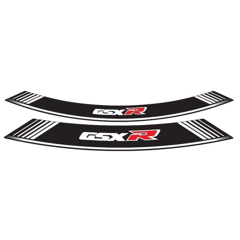 Rim strip PUIG GSXR fehér set of 8 rim strips