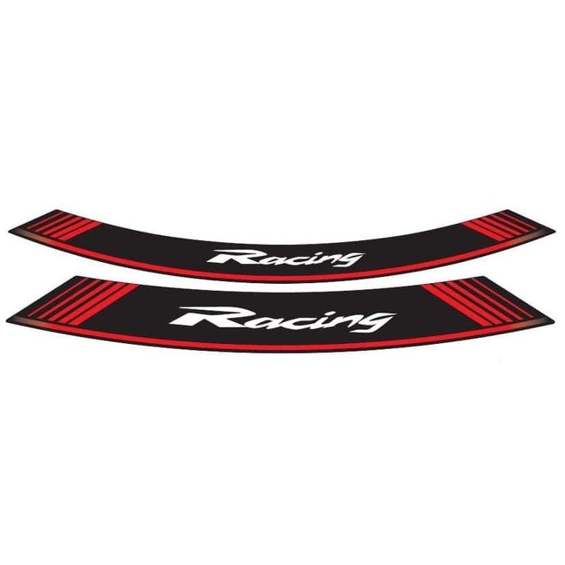 Rim strip PUIG RACING piros set of 8 rim strips