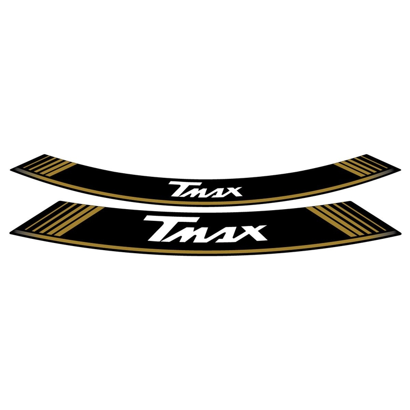 Rim strip PUIG T-MAX arany set of 8 rim strips részére YAMAHA XP 560 T-MAX 2020-2021