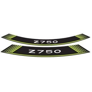 Rim strip PUIG Z750 5545V zöld set of 8 rim strips