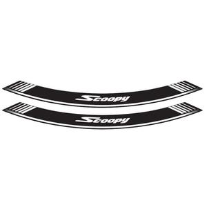 Rim strip PUIG SCOOPY 5559P ezüst set of 8 rim strips
