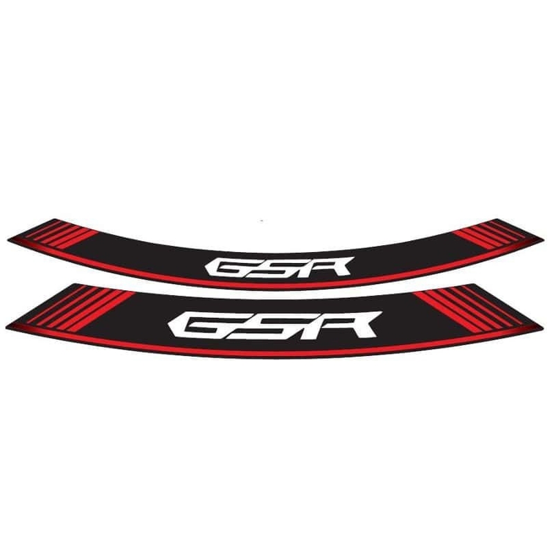 Rim strip PUIG GSR piros set of 8 rim strips