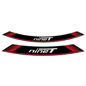 Rim strip PUIG R NINE T 9133R piros set of 8 rim strips
