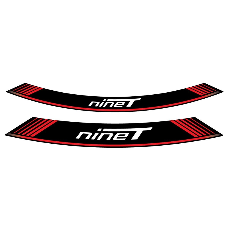 Rim strip PUIG R NINE T piros set of 8 rim strips