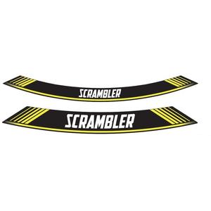 Rim strip PUIG SCRAMBLER 9134G sárga set of 8 rim strips