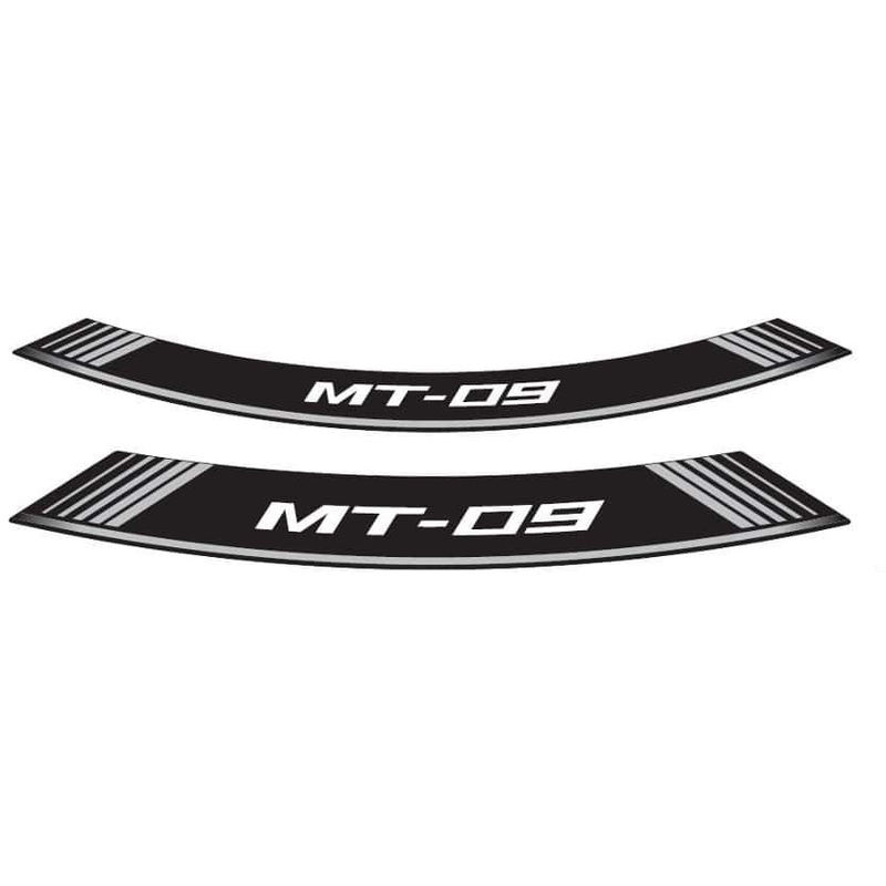 Rim strip PUIG MT-09 ezüst set of 8 rim strips