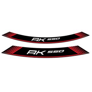Rim strip PUIG AK550 9630R piros set of 8 rim strips