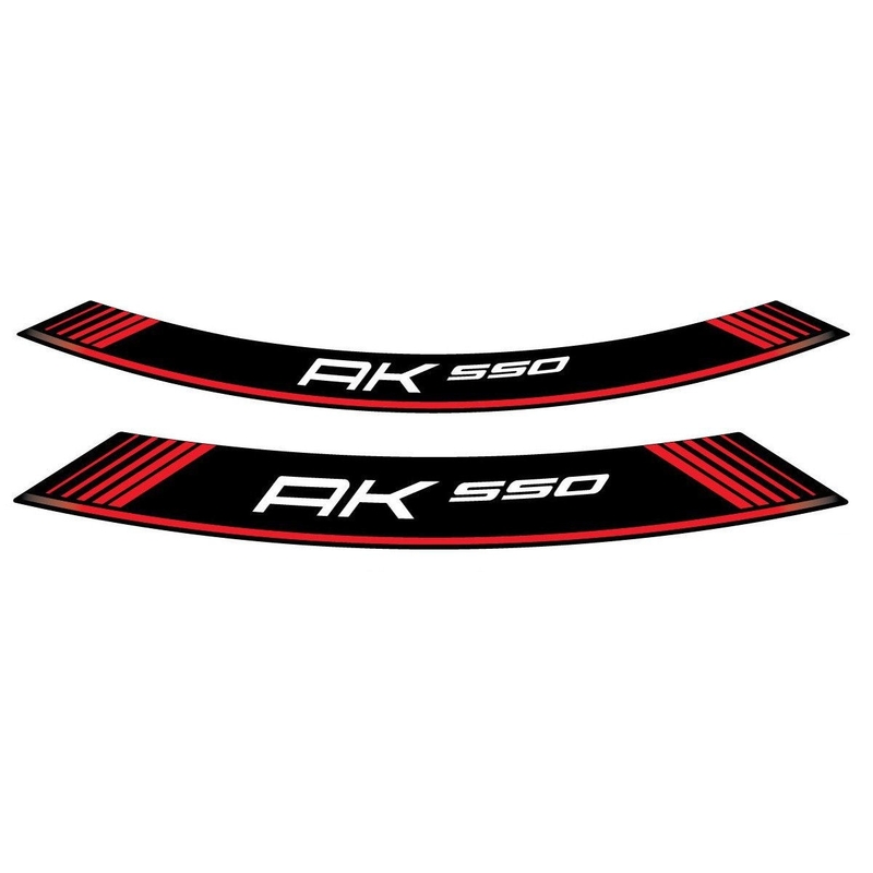 Rim strip PUIG AK550 piros set of 8 rim strips