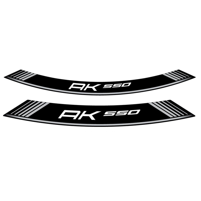 Rim strip PUIG AK550 ezüst set of 8 rim strips