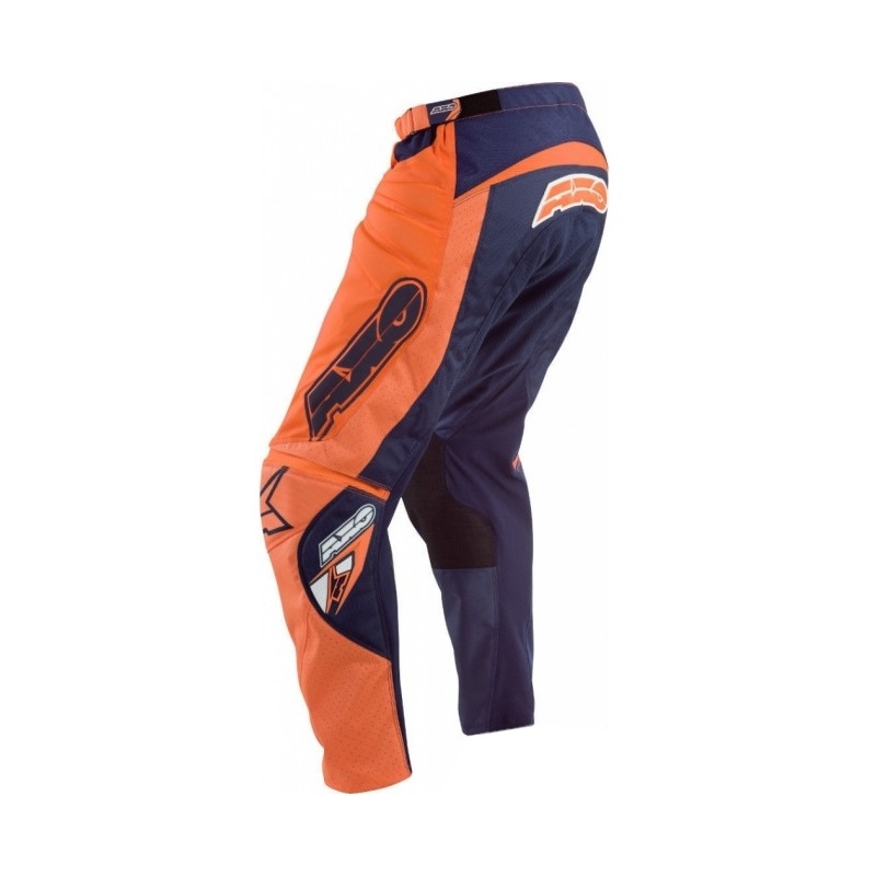 Motocross nadrág AXO Motion 4 Kék-Fluo narancs akció kiárusítás