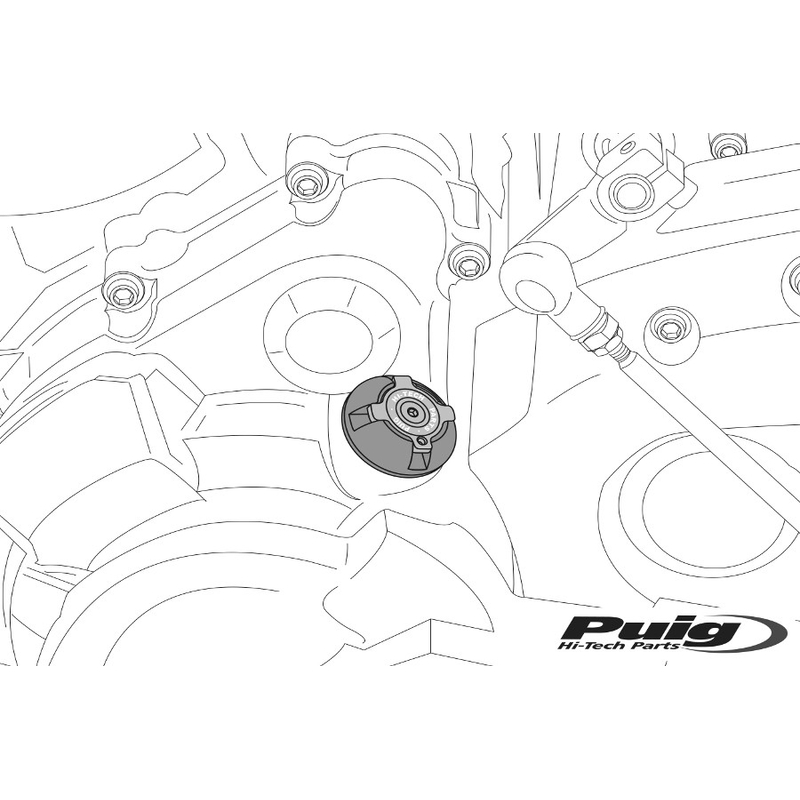 Plug oil cap PUIG kék M20x2,5