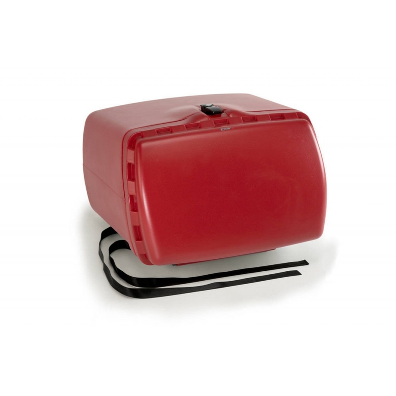 Top box PUIG MAXI BOX piros without lock and fasten with included straps