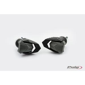 Frame sliders PUIG R19 3885N black with grey rubber