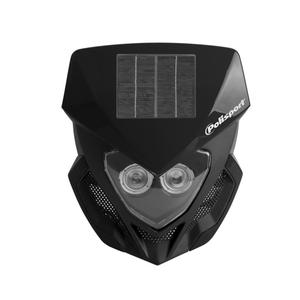 Headlights POLISPORT LOOKOS EVO 8668900002 Solar Version with LED (headlight+battery) fekete