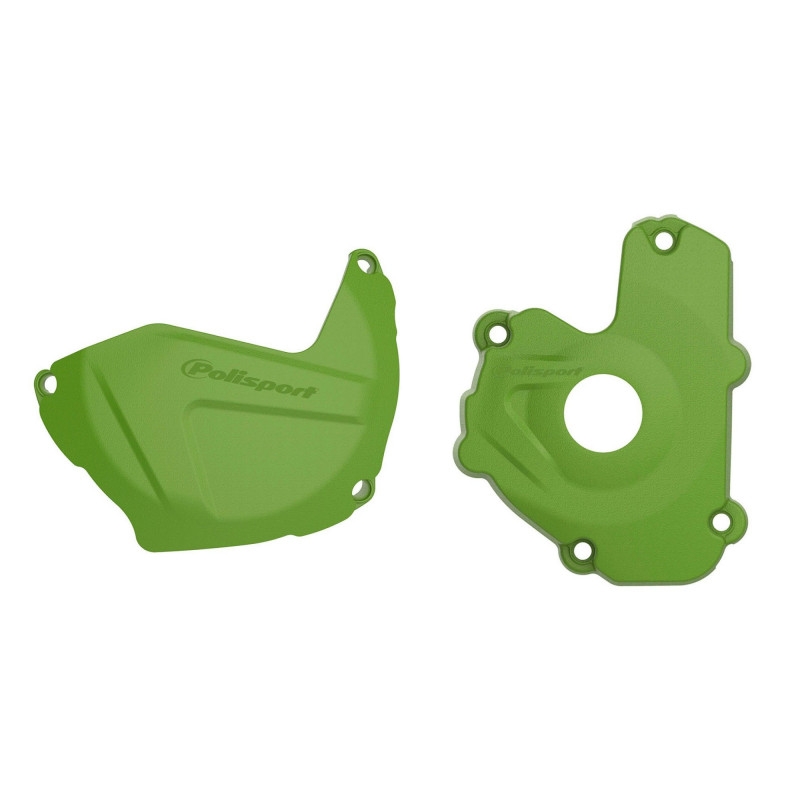 Clutch and ignition cover protector kit POLISPORT zöld