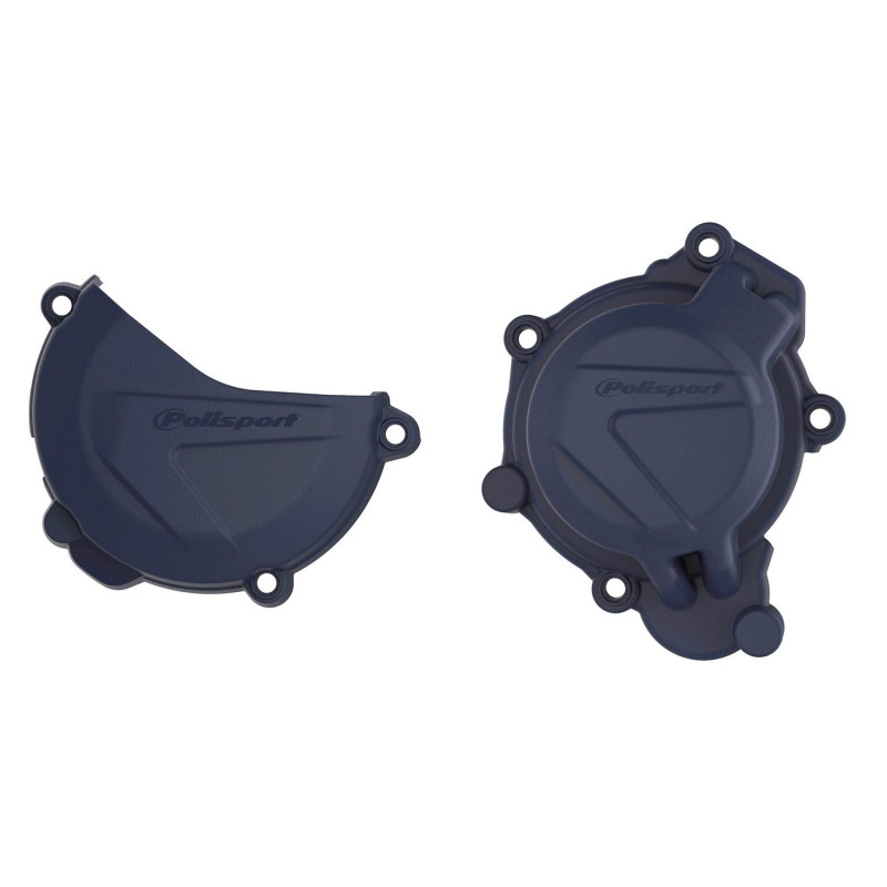 Clutch and ignition cover protector kit POLISPORT kék