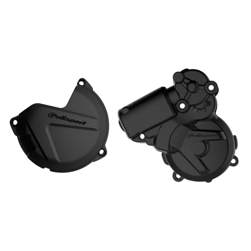 Clutch and ignition cover protector kit POLISPORT fekete