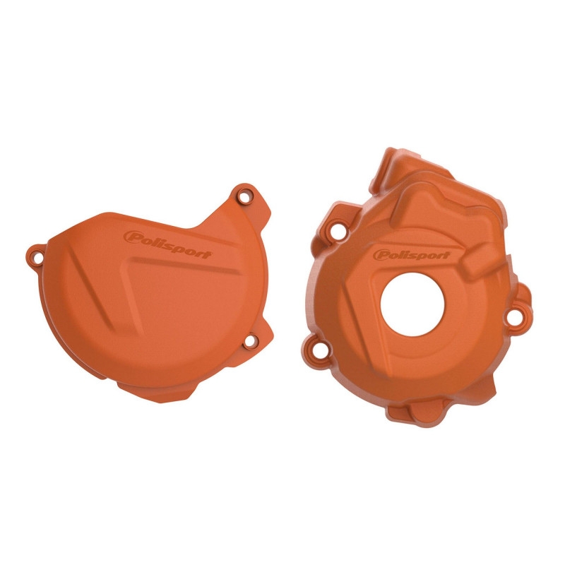Clutch and ignition cover protector kit POLISPORT narancssárga