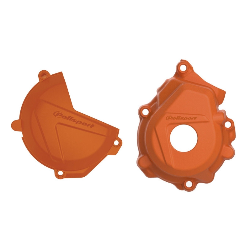 Clutch and ignition cover protector kit POLISPORT narancssárga kiárusítás