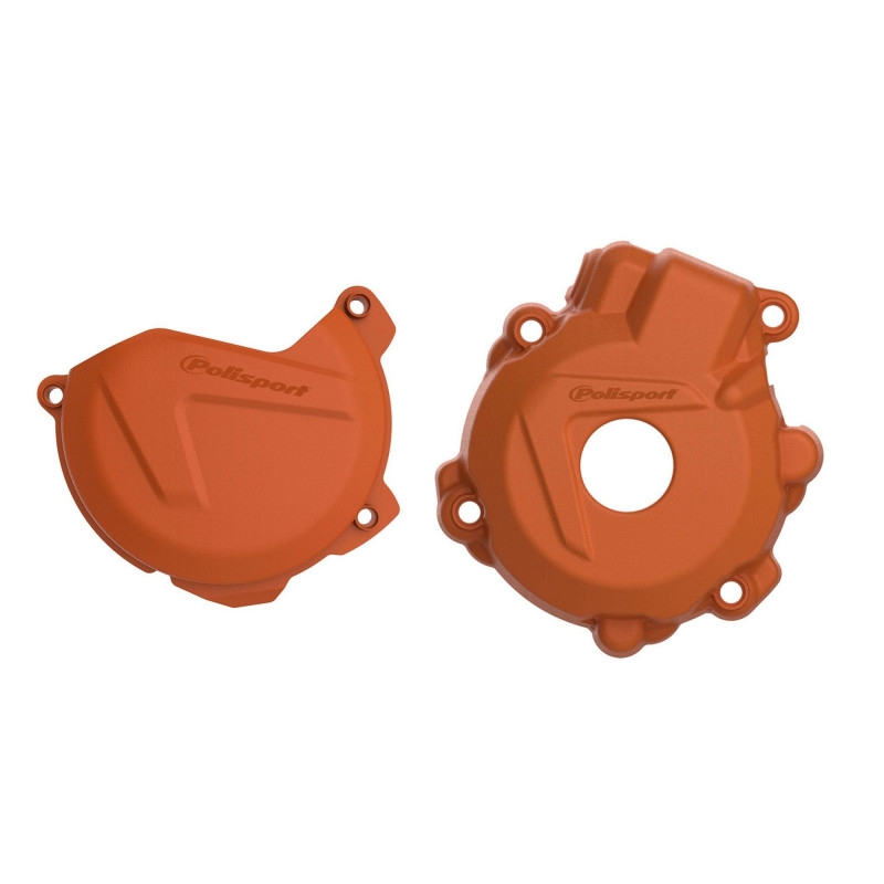 Clutch and ignition cover protector kit POLISPORT narancssárga