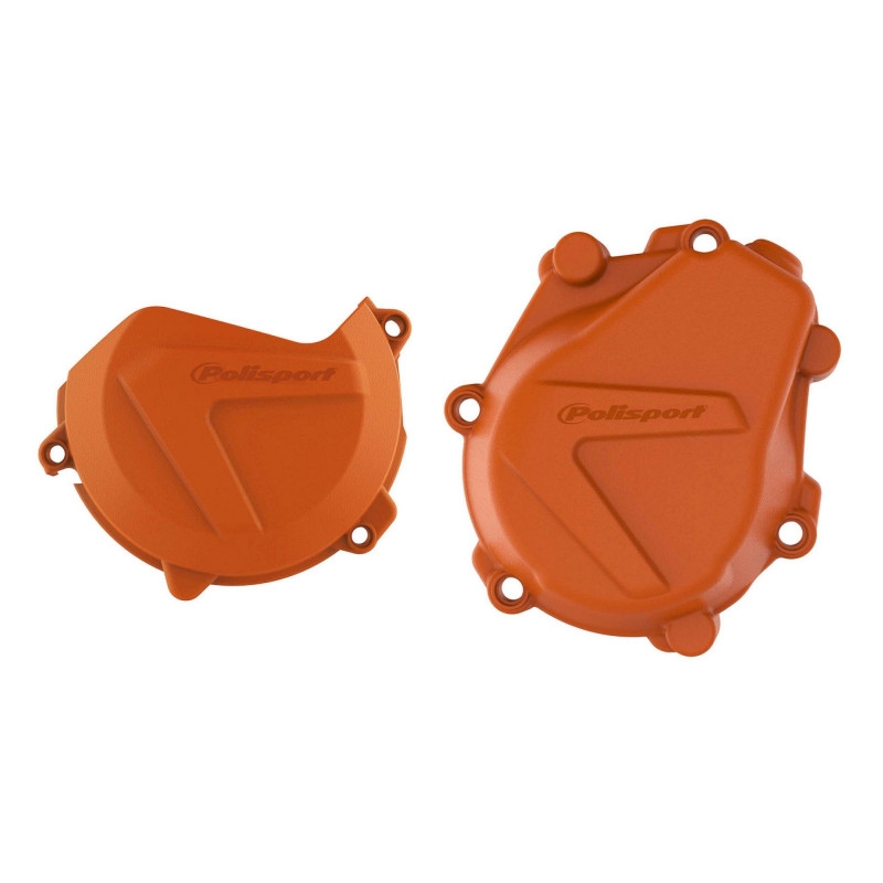 Clutch and ignition cover protector kit POLISPORT narancssárga