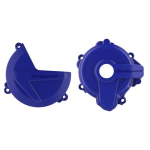 Clutch and ignition cover protector kit POLISPORT 91005 kék
