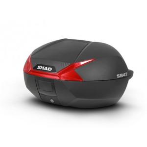 Felső csomagtartó SHAD SH47 D0B47206 fekete/piros