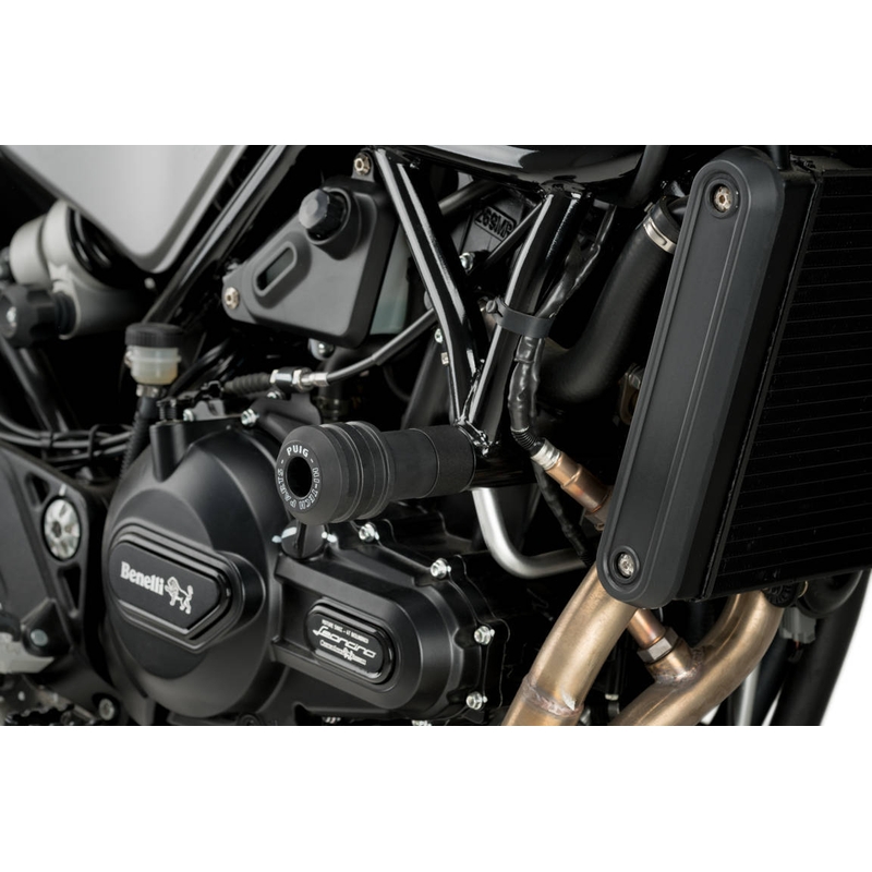 Frame sliders PUIG VINTAGE 2.0 fekete részére BENELLI Leoncino 500 2016-2024