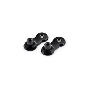 Adjustable footpegs relocation adaptors kit PUIG 3839N 40mm fekete