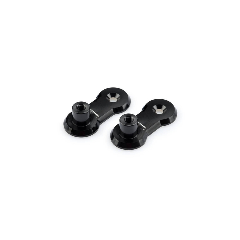 Adjustable footpegs relocation adaptors kit PUIG 40mm fekete