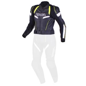 Női kabát RSA Speedway fekete-fehér-fluo sárga akció kiárusítás