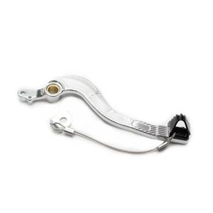 Brake pedal MOTION STUFF 83P-0081002 silver body, black steel fixed tip Steel Fixed Tip