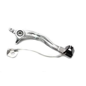 Brake pedal MOTION STUFF 83P-0851002 silver body, black steel fixed tip Steel Fixed Tip