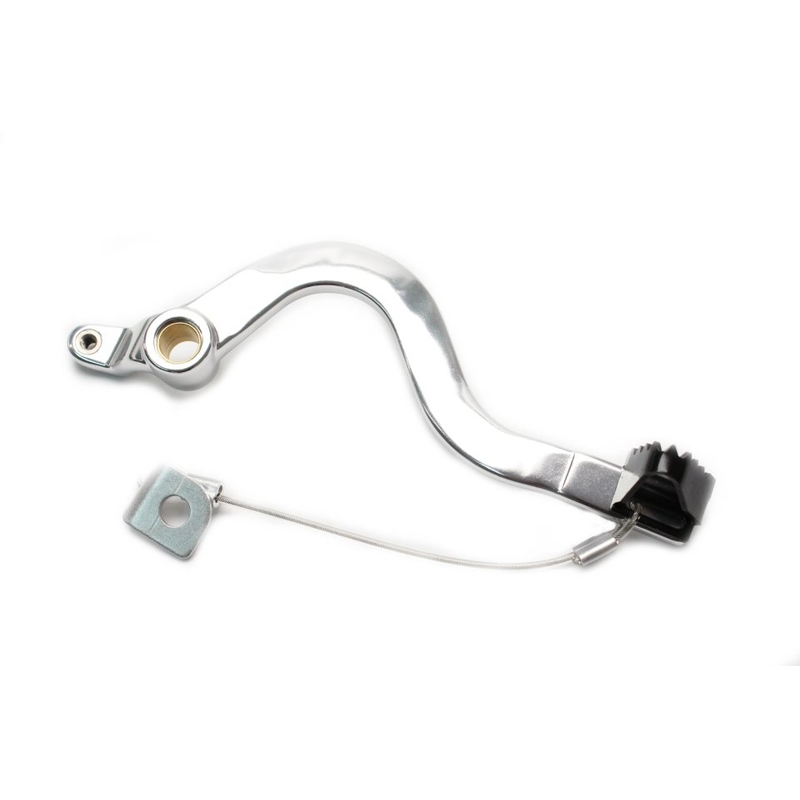 Brake pedal MOTION STUFF silver body, black steel fixed tip Steel Fixed Tip