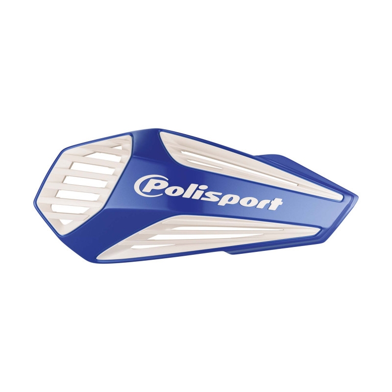 Handguard POLISPORT MX AIR with universal handlebar mounting kit BlueYam98 / White