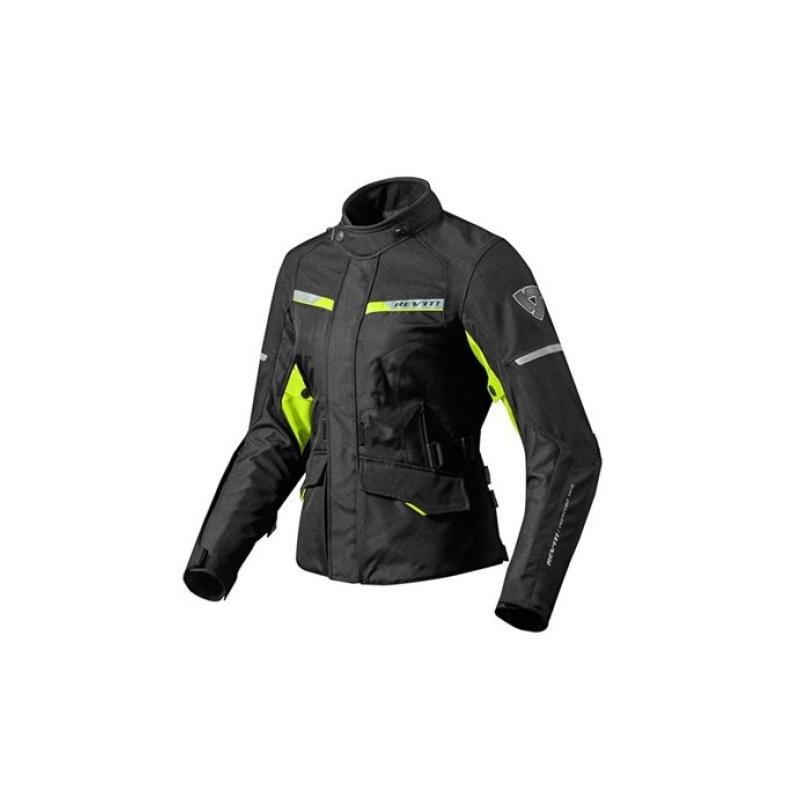 Női motoros kabát Revit Outback 2 fekete-fluo sárga akció kiárusítás