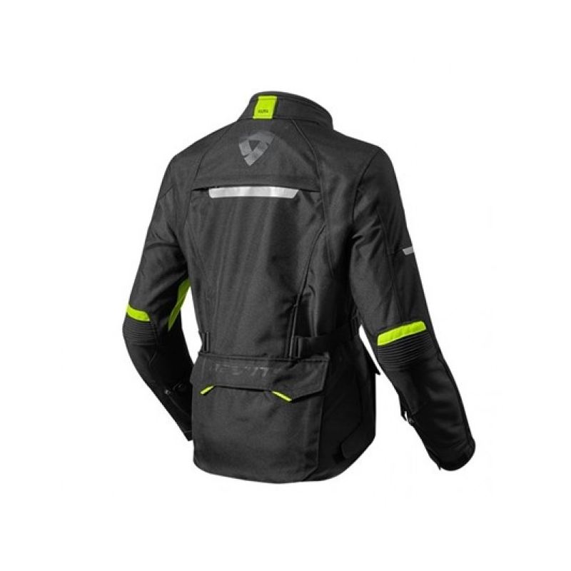 Női motoros kabát Revit Outback 2 fekete-fluo sárga akció kiárusítás