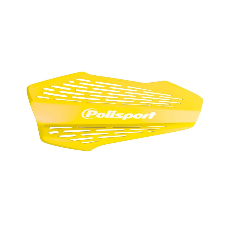 Handguard POLISPORT MX FORCE with universal handlebar mounting kit Yellow RM 01