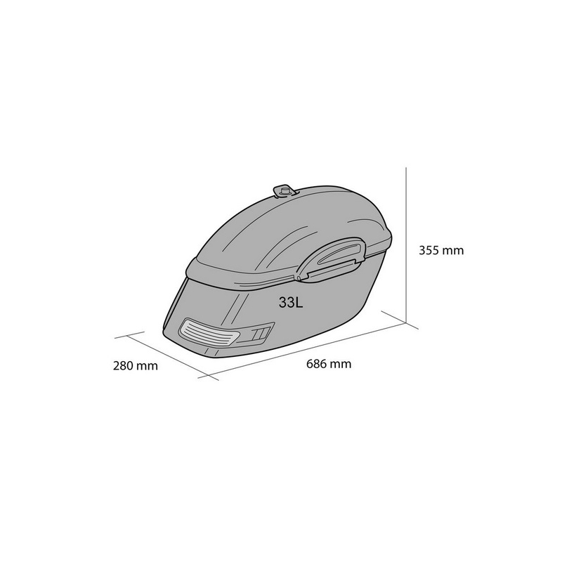Rigid saddlebag CUSTOMACCES TOURING fekete pár kiárusítás