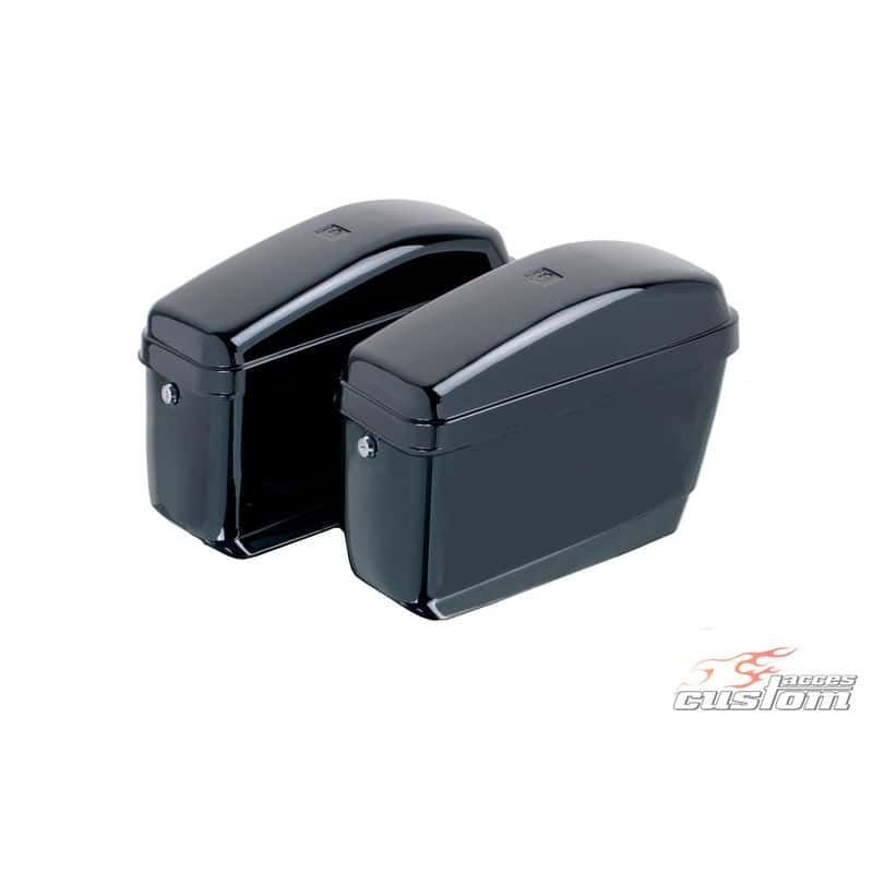Rigid saddlebag CUSTOMACCES EASY fekete pár