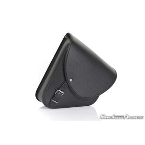 Leather saddlebag CUSTOMACCES BARCELONA AP0004N fekete jobb