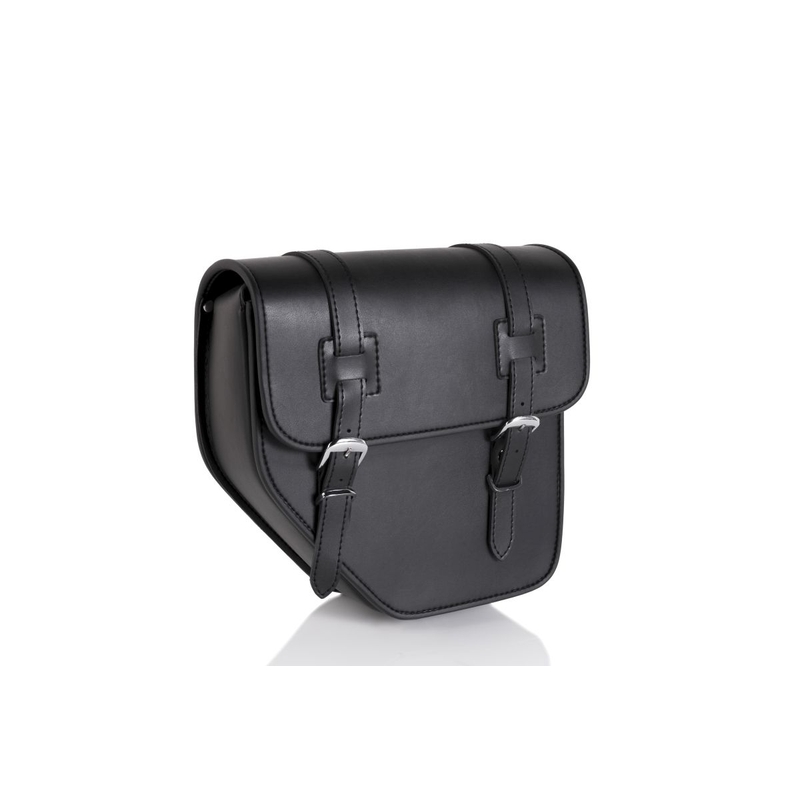 Leather saddlebag CUSTOMACCES IBIZA fekete
