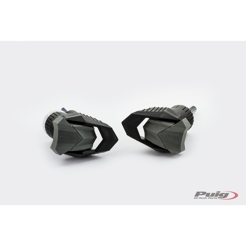 Frame sliders PUIG R19 black with grey rubber részére HONDA CBR 650 R 2019-2023