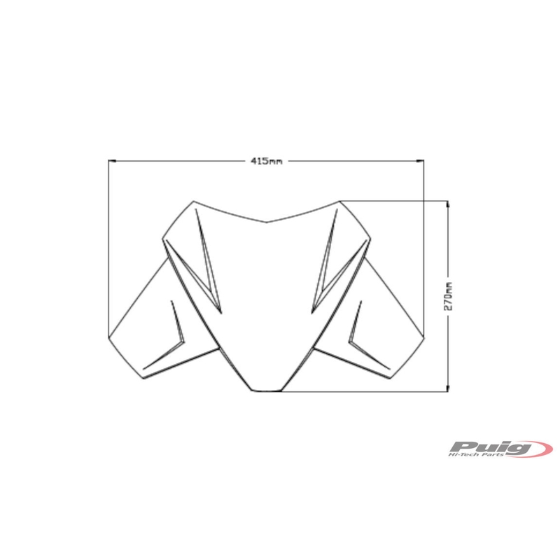 Windscreen PUIG SPORT smoke