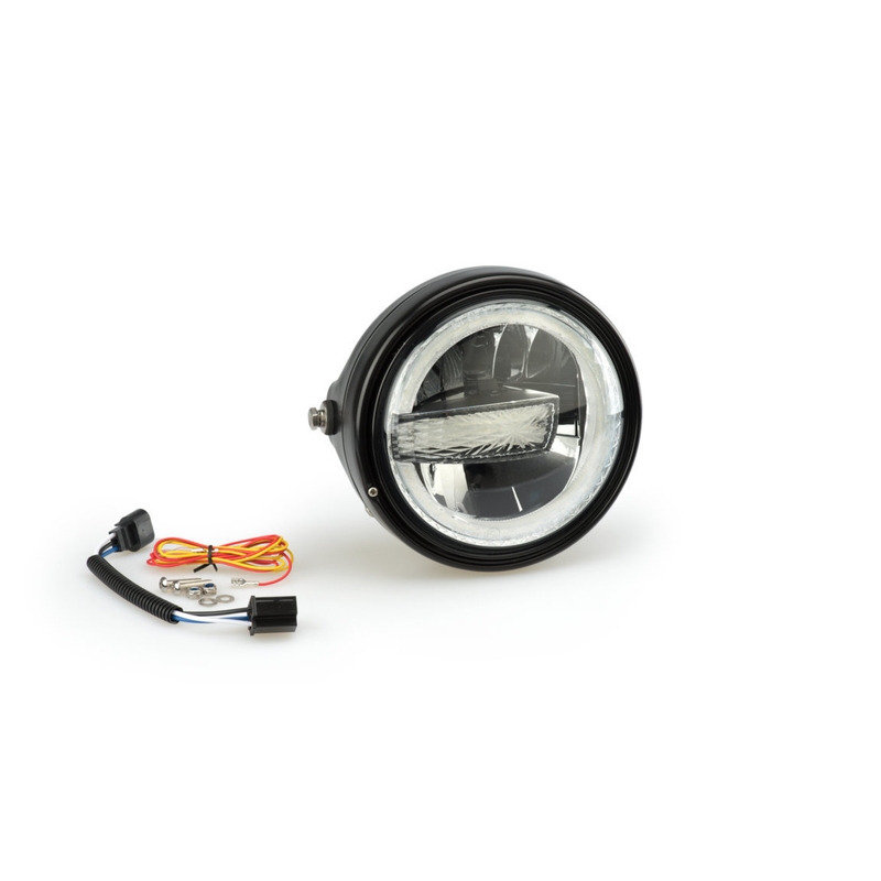 Fejidom lámpával PUIG LUMEN R LED fekete