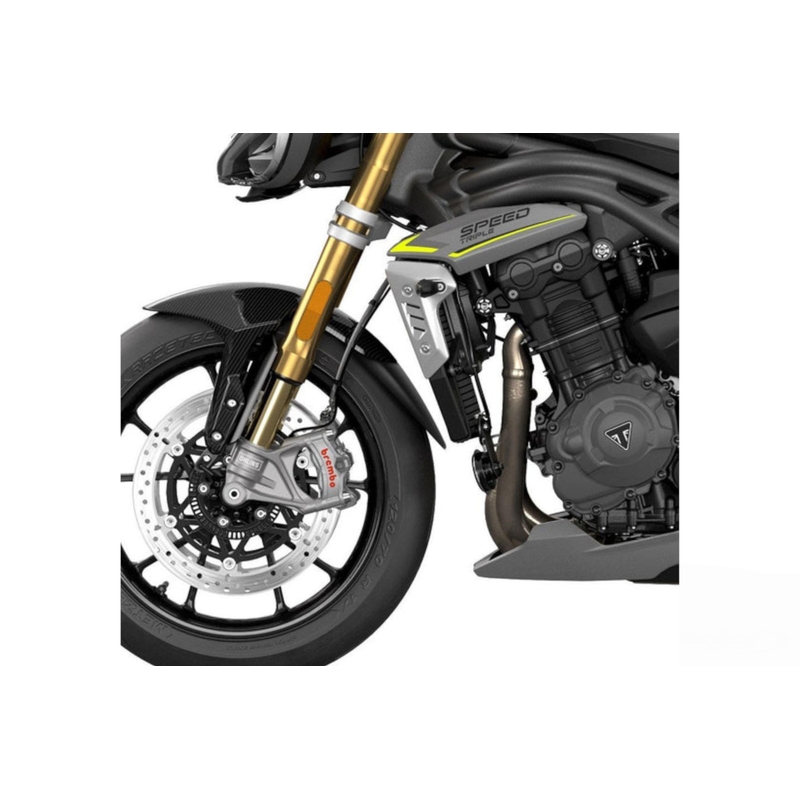 Front fender extension PUIG fekete részére TRIUMPH Speed Triple 1050 2021, TRIUMPH Speed Triple 1200 RS 2021-2025