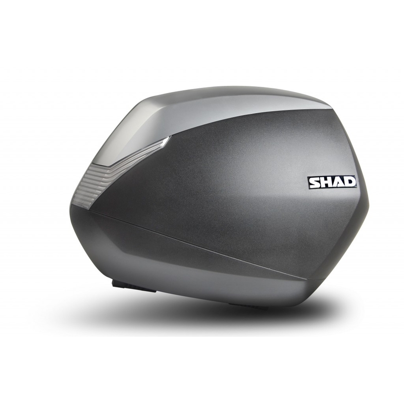 Oldalsó csomagtartók színes tetővel SHAD SH36 Új titán (pair) with PREMIUM lock