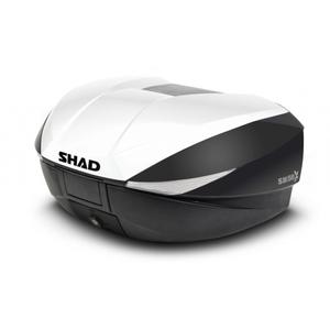 Felső csomagtartó színes fedéllel SHAD SH58X fehér with PREMIUM lock