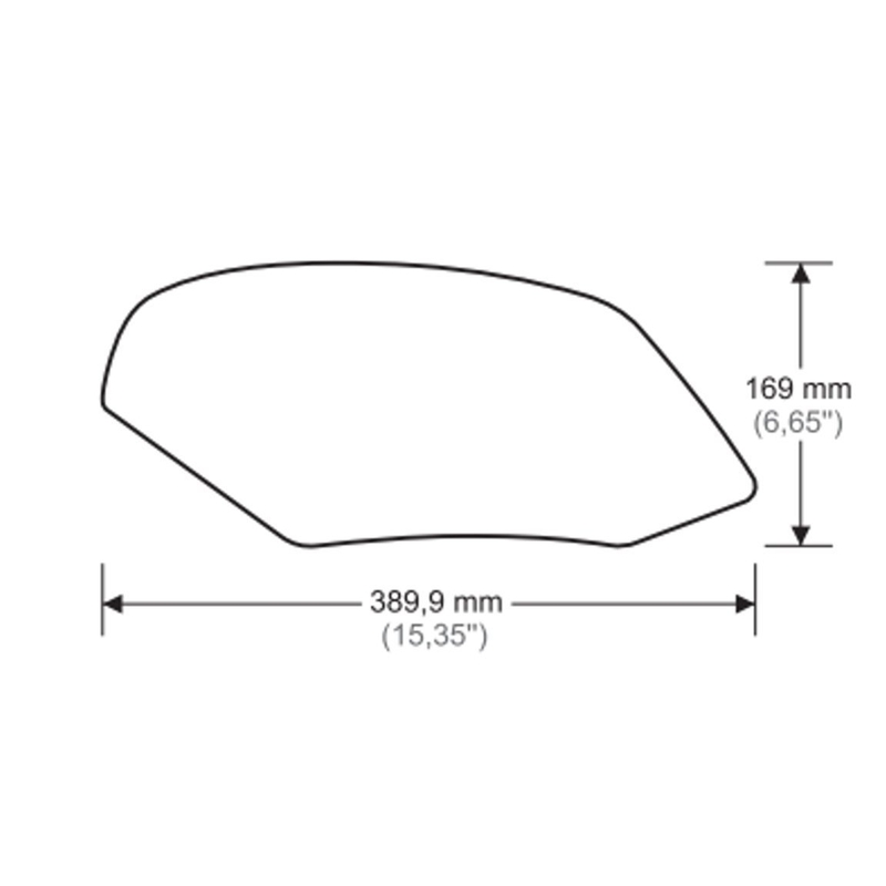 Tank side protectors PUIG ANTI-SLIP fekete