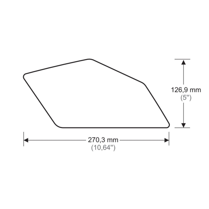 Tank side protectors PUIG ANTI-SLIP fekete